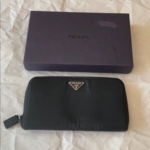 Authentic Prada Tessuto Nero Wallet